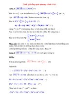 các dạng bài tập về phương trình vô tỉ