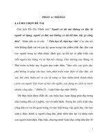 skkn nâng cao hứng thú học tập môn giáo dục công dân 10 (phần công dân với đạo đức) thông qua các câu chuyện đạo đức