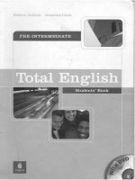 total english pre intermediate students book