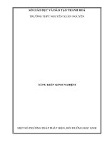 skkn một số phương pháp phát hiện, bồi dưỡng học sinh giỏi môn tin học ở trường thpt nguyễn xuân nguyên