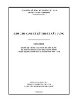 Báo cáo kinh tế kỹ thuật xây dựng công trình di dời hệ thống cấp thoát nước để xây dựng hệ thống thoát nước đoạn Quốc lộ 53 thuộc địa phận phường 5, thành phố Trà Vinh