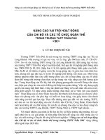 Nâng cao vai trò hoạt động của Chi bộ và các tổ chức Đoàn thể trong trường THPT Trần Phú
