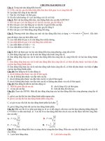 câu hỏi ôn tốt nghiệp vật lý có đáp án