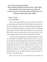 skkn chỉ đạo tổ chức thực hiện đổi mới kiểm tra đánh giá kết quả học tập của học sinh các môn khoa học xã hội nhân văn ở trường trung học phổ thông.