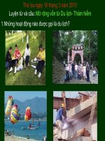 Mở rộng vốn từ Du lịch- Thám hiểm