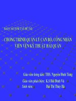 Mã nguồn phần mềm Quản Lý Cán Bộ Công Nhân Viên