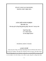 skkn giáo dục giá trị sống cho học sinh bằng phương pháp làm báo của giáo viên chủ nhiệm.