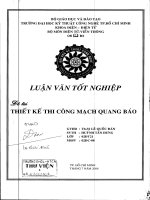 Thiết kế thi công mạch quang báo