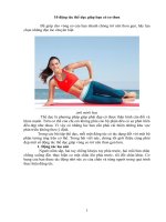 10 động tác thể dục tốt cho sức khỏe