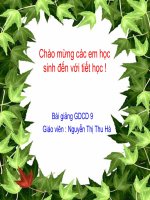 Bài : Sống có đạo đú­c và tuân theo pháp luật