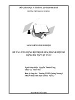 skkn ứng dụng đồ thị để giải nhanh một số dạng toán vật lý lớp 12