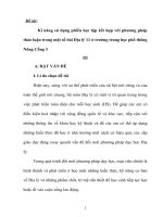 skkn  kĩ năng sử dụng phiếu học tập kết hợp với phương pháp thảo luận trong một số bài địa lí 11 ở trường thpt nông cống 3