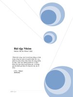 Bài tập Nhóm PHÂN TÍCH CÔNG VIỆC