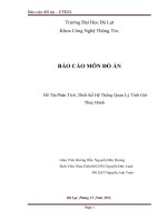 Phân Tích ,Thiết Kế Hệ Thống Quản Lý Tính Giờ Thực Hành