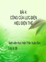 công của lực điện