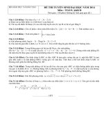 Đề và hướng dẫn thi đại học khối b và d bản word
