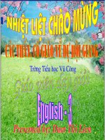 Tiếng Anh 3: Unit ten: the weather