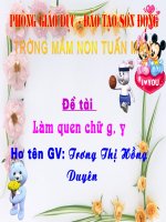 Làm quen với chữ cái G Y