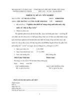 Nghiên cứu thiết kế nâng công suất nhà máy cấp nước số 1 thị xă Bạc Liêu