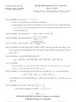 đề thi thử chuyên SPHN lần 62014