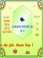 Làm quen với chữ cái G,Y
