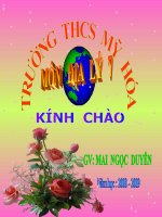 BÀI 17:Ô nhiễm môi trường ở đới ôn hòa