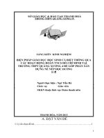 skkn biện pháp gd học sinh cá biệt thông qua các hoạt động đoàn tncs hồ chí minh tại tại trường thpt quảng xương 4 để góp phần xây dựng nề nếp học đường