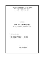 đề tài lập trình guide giao diện