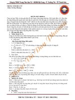 1 số kĩ thuật giải toán vật lý ltđh cực nhanh mượn trả omega