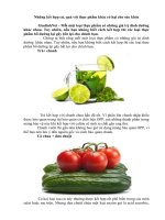 những kết hợp củ quả với thực phẩm khác có hại cho cơ thể