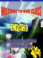 English 8 - Unit 15: Lesson 5: Language focos