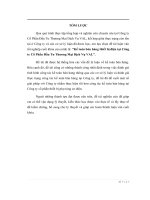 Kế toán bán hàng thiết bị điện tử tại Công ty Cổ phần Đầu Tư thương Mại Dịch Vụ VAL