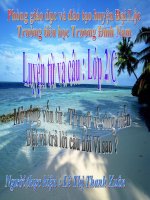 LT&C: Mở rông vốn từ, từ ngữ về sông biển, đặt và trả lời câu hỏi vì sao?