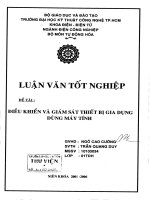 Điều khiển và giám sát thiết bị gia dụng dùng máy tính