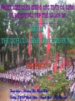 Tiết 61 - Thể tích của hình lăng trụ đứng