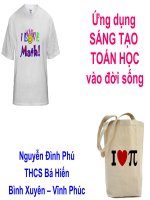 SÁNG TẠO TOÁN HỌC