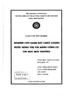Nghiên cứu giám sát chất lượng nước sông Thị Vải bằng công cụ tin học môi trường