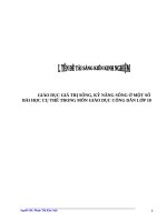 skkn GIÁO DỤC GIÁ TRỊ SỐNG, KỸ NĂNG SỐNG Ở MỘT SỐ BÀI HỌC CỤ THỂ TRONG MÔN GIÁO DỤC CÔNG DÂN LỚP 10