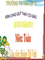 Toán : Chia số đo thời gian cho một số.