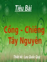 cồng - chieng Tây Nguyên