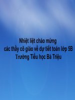 Giáo án lớp 5: Ôn tập phép nhân