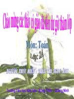 Toán 2: Số bị chia- số chia -thương.Ngọc Anh