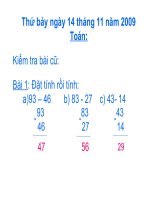 14 trừ đi một số