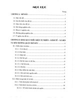Nghiên cứu đề xuất biện pháp quản lý và bảo vệ môi trường cho 3 khu công nghiệp khu chế xuất quận thủ đức từ nay đến năm 2020