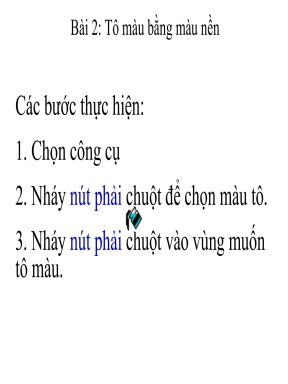 Tô Màu Bằng Màu Nền