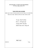 skkn hiệu quả việc sử dụng một số thủ thuật và phương tiện dạy học trong giờ dạy đọc tiếng anh trung học phổ thông trần phú
