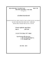 Đánh giá kết quả phẫu thuật cắm lại niệu quản vào bàng quang theo phương pháp Lich – Grégoir trong điều trị hẹp niệu quản 1/3 dưới