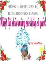 Buôn Chư Lênh đón cô giáo.