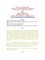 TIỂU LUẬN VỀ PHẬT GIÁO