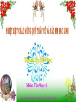 TIN HỌC 6 BÀI 18 TRÌNH BÀY TRANG VĂN BẢN